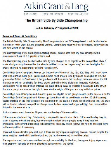 British Side by Side Championships 2024